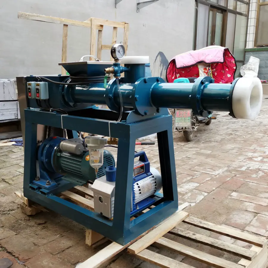 Stainless Steel Vacuum Clay Kneading Mixing Machine Automatic Vacuum Pug Mill Clay Extruder Machine — view 4