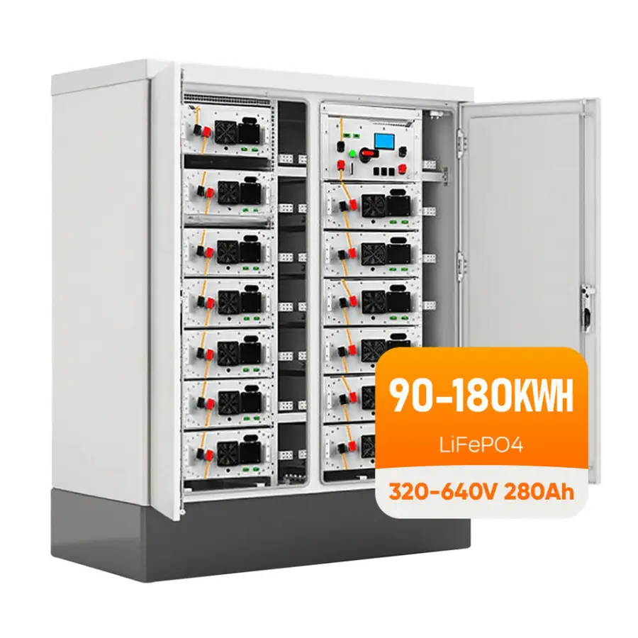 Solar Battery 50kw 100kw 500kw Energy Storage System BESS Lifepo4 Lithium Battery Outdoor Cabinet with Solar Panels — view 1