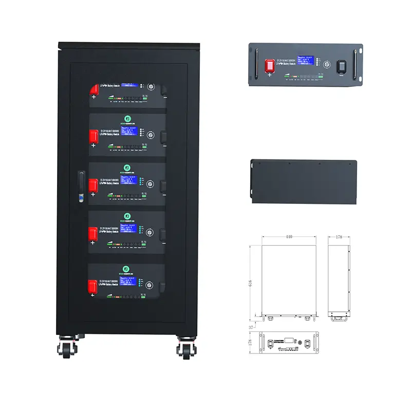 Lifepo4 Battery Multi-function Rack Mounted Solar Energy Storage Lithium Ion Battery 48V 100Ah 200Ah 10Kwh 20Kwh — view 5