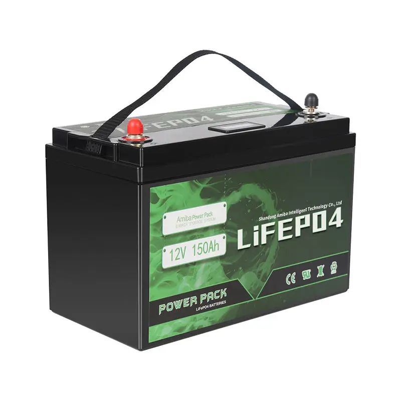Amiba Solar Lithium Battery 12V 100Ah 200Ah 300AH Lithium Iron Phosphate Battery LifePo4 for Home Use — view 1