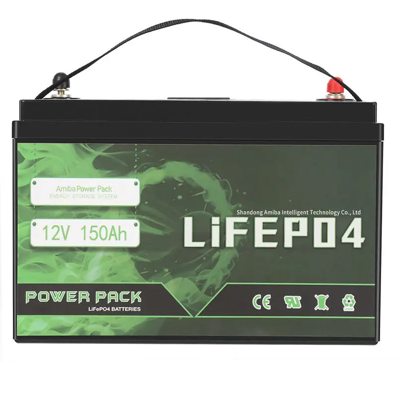 Amiba Solar Lithium Battery 12V 100Ah 200Ah 300AH Lithium Iron Phosphate Battery LifePo4 for Home Use — view 5