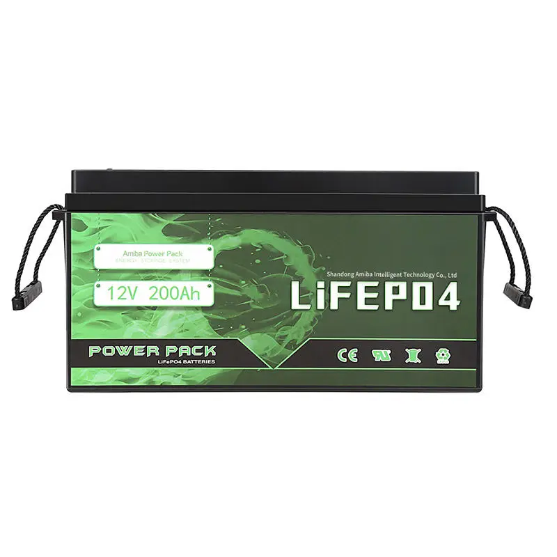 Amiba Solar Lithium Battery 12V 100Ah 200Ah 300AH Lithium Iron Phosphate Battery LifePo4 for Home Use — view 6