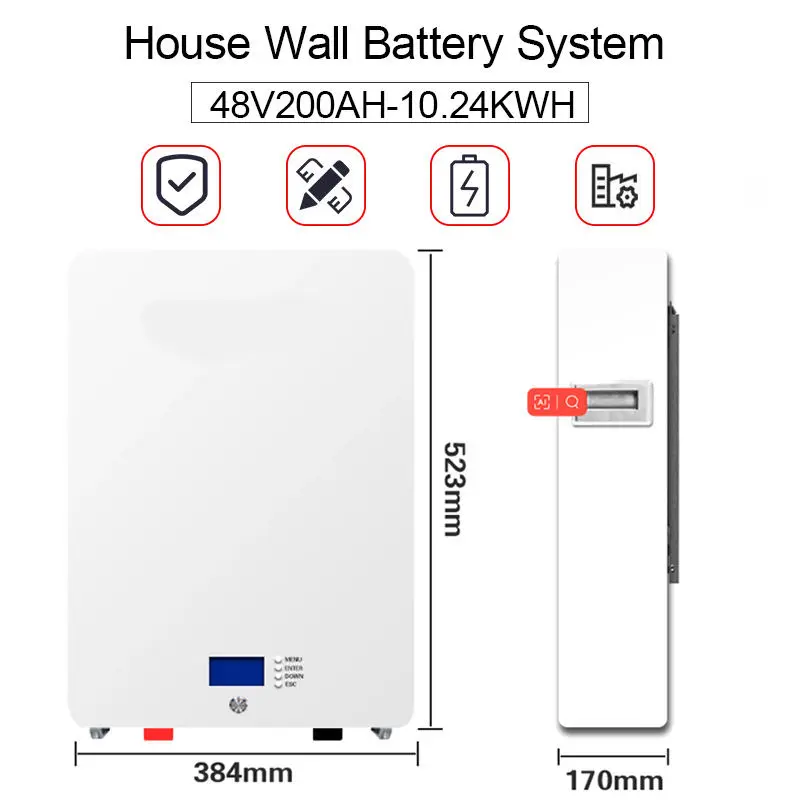 5kw 10kw 15kwh 48v 100ah 200ah 300ah Lifepo4 Lithium Ion Battery Home Solar Energy Storage Battery — view 4