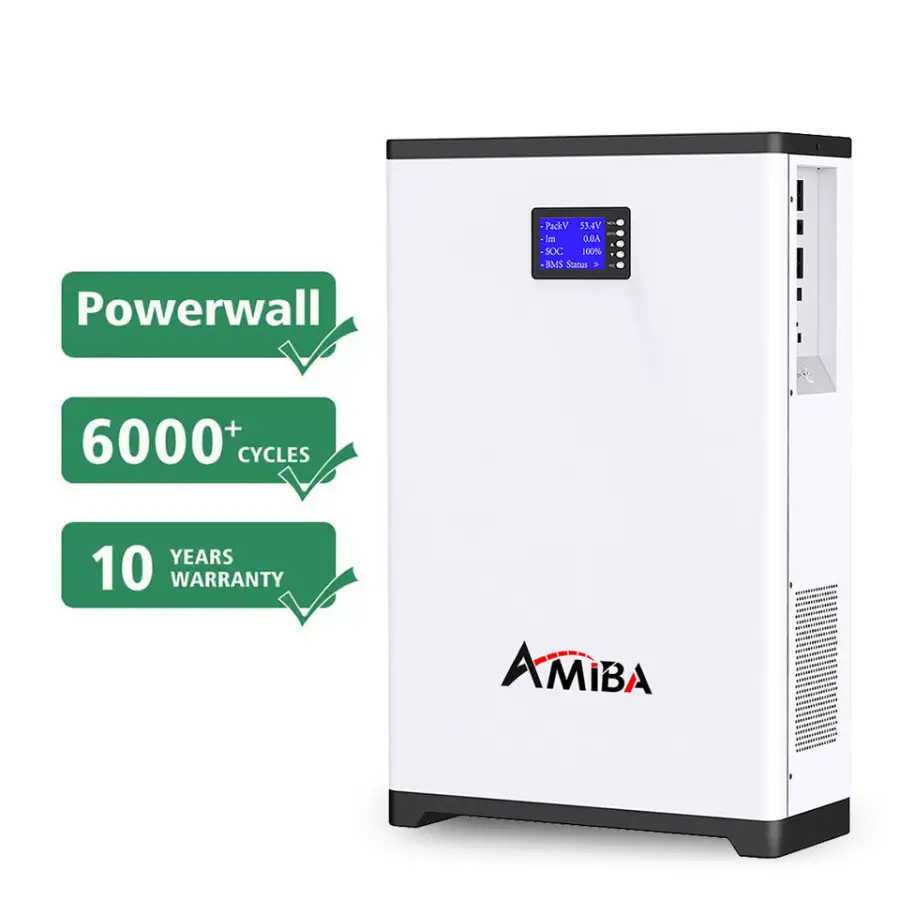 Deep Cycle Rechargeable LifePO4 a Grade Mount Power Wall Home Energy Storage 51.2V100Ah LiFePO4 Battery Pack — view 1