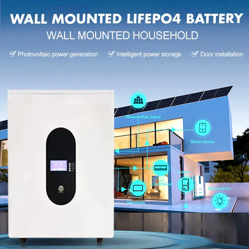 Household 10kwh 5kwh 51.2v 300ah 15kw Powerwall Mounted 200ah 48v System Solar Home Lifepo4 Energy Storage Lithium Ion B — view 6