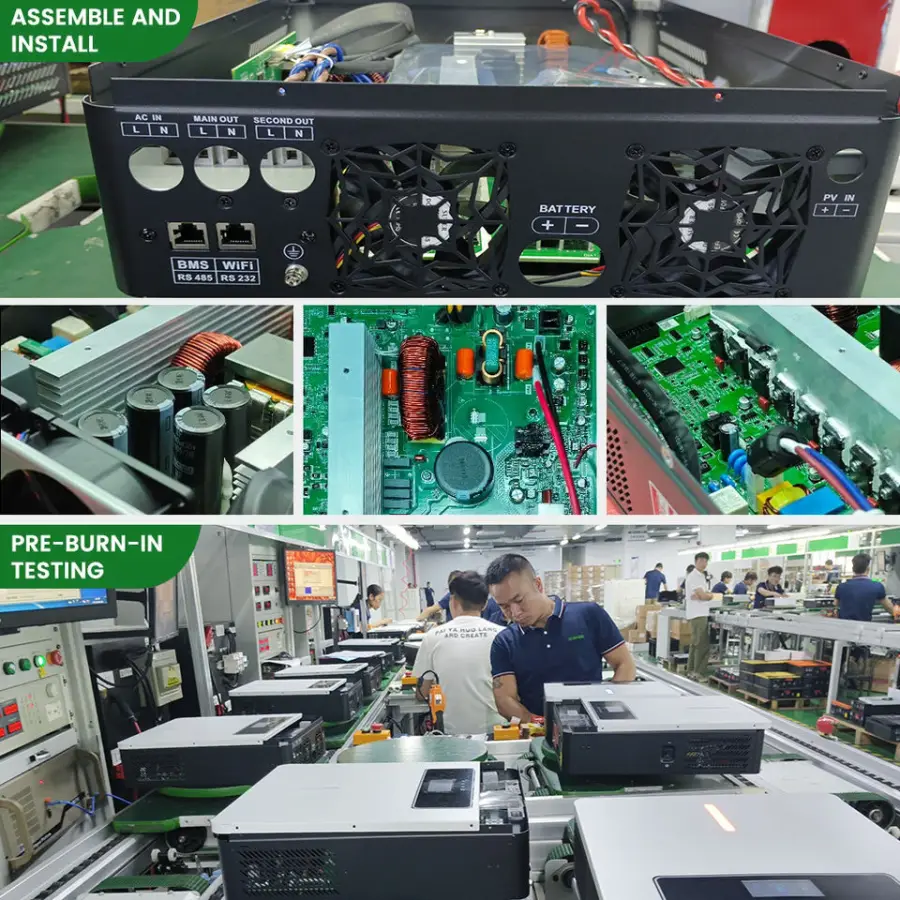 On Grid and off Grid Inverter Hybrid Solar Power Inverter 220V 5Kw 6 Kw 10Kw Single Phase Solare Solar Mppt Inverter — view 4