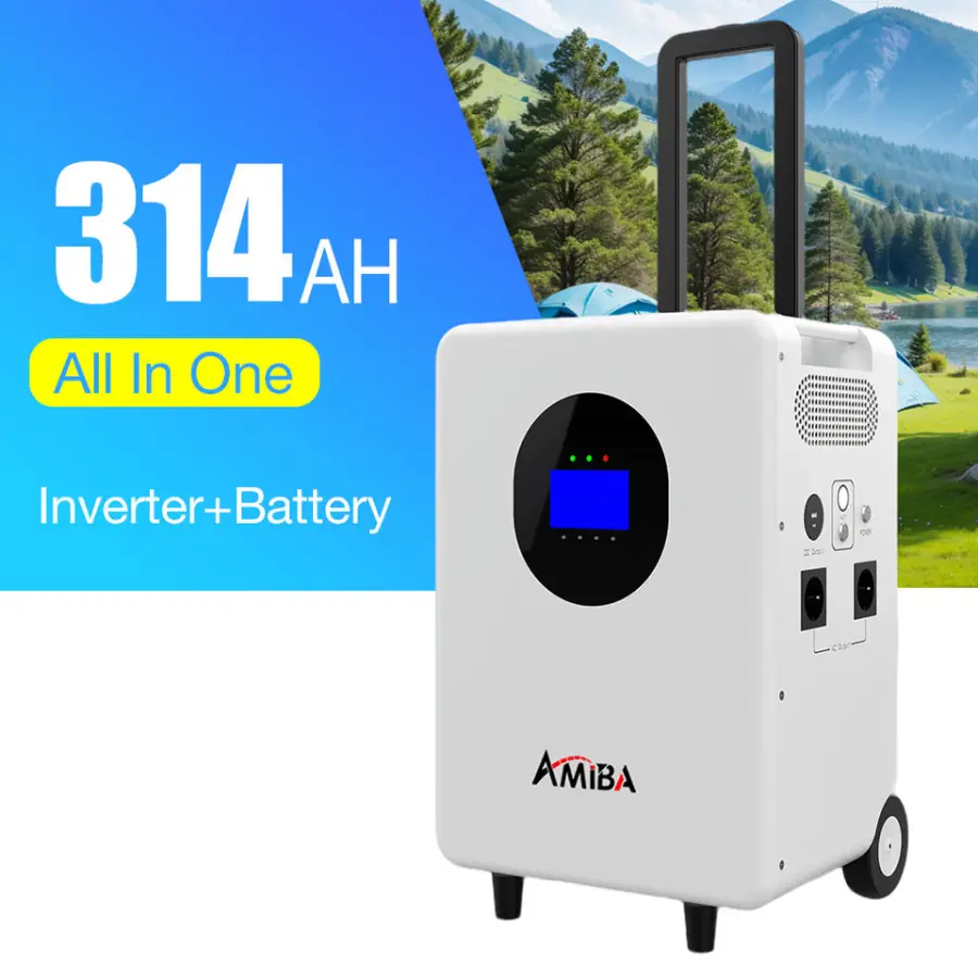 12v 314ah Lifepo4 Lithium Battery 3kw Inverter 5kwh 4kwh All in One Battery Home Energy Storage Battery for Solar System — view 1