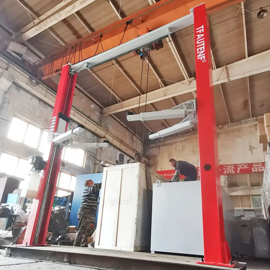 TFAUTENF TF-H40 Limit Switch Hydraulic 9000 Lbs Clear Floor 2 Post Car Lifts — view 5