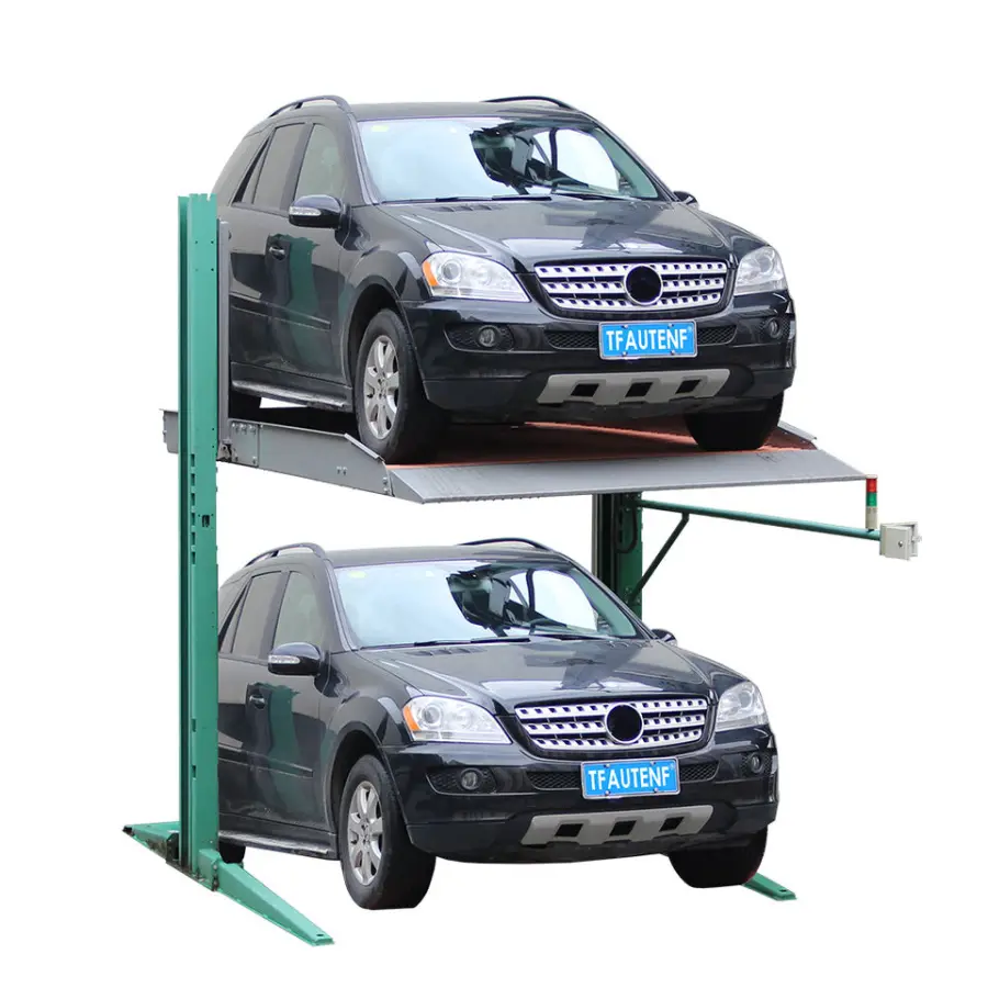Factory Price Hydraulic Two Post Car Parking Lift with Two Parking Space — image 4