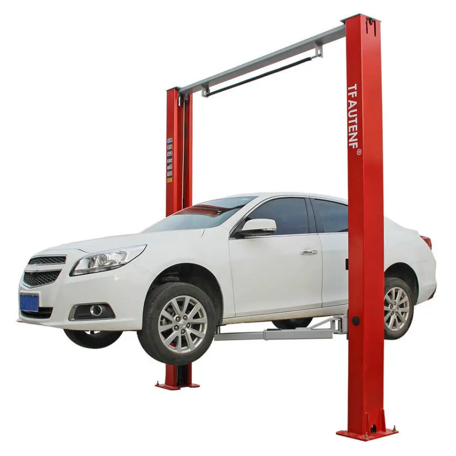 TFAUTENF Auto Repair and Maintenance Hydraulic 4 Tons Clear Floor Auto Hoist/2 Post Vehicle Lift/Two Post Car Hoist — image 4