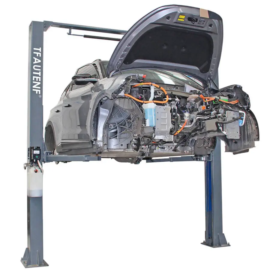 TFAUTENF Auto Repair and Maintenance Hydraulic 4 Tons Clear Floor Auto Hoist/2 Post Vehicle Lift/Two Post Car Hoist — image 5