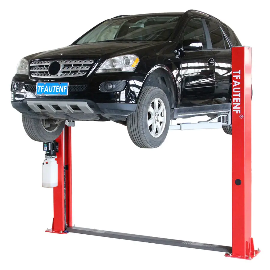 TFAUTENF 5T Hydraulic Intelligent Digital Screen Free Installation 2 Post Column Lift Two Post Car Lift with Electrical Unlock — image 6