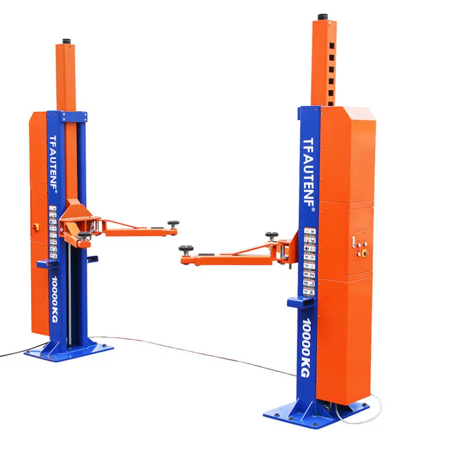 TFAUTENF CE 10T 23000lbs Heavy Duty Car Lift 2 Post Hydraulic Intelligent Two Post Car Lift — view 1