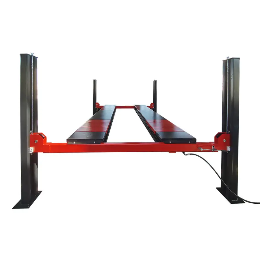 AUTENF 5 Tons Electrical Hydraulic Four 4 Post Auto Hoist / Four Post Car Lift with Sliding Jack for Workshop Repair Use — view 1