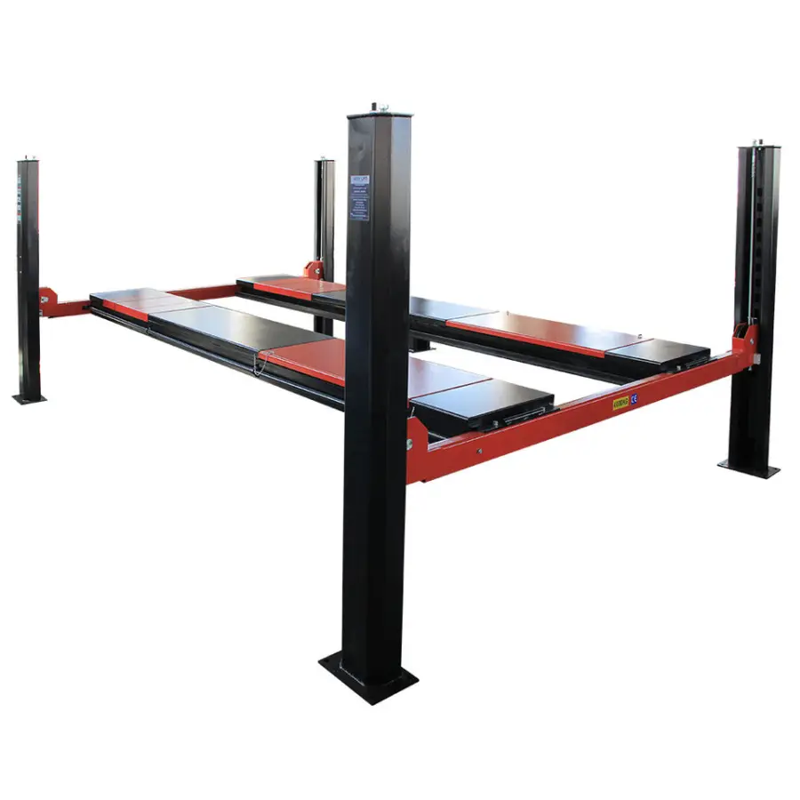 AUTENF 5 Tons Electrical Hydraulic Four 4 Post Auto Hoist / Four Post Car Lift with Sliding Jack for Workshop Repair Use with Ce — image 3