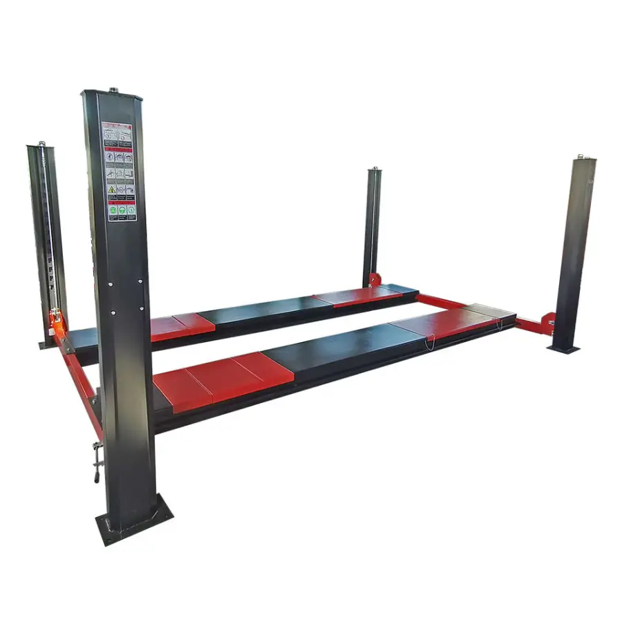AUTENF 5 Tons Electrical Hydraulic Four 4 Post Auto Hoist / Four Post Car Lift with Sliding Jack for Workshop Repair Use with Ce — image 5