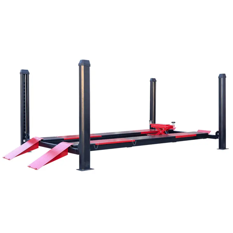 AUTENF 5 Tons Electrical Hydraulic Four 4 Post Auto Hoist / Four Post Car Lift with Sliding Jack for Workshop Repair Use with Ce — image 7