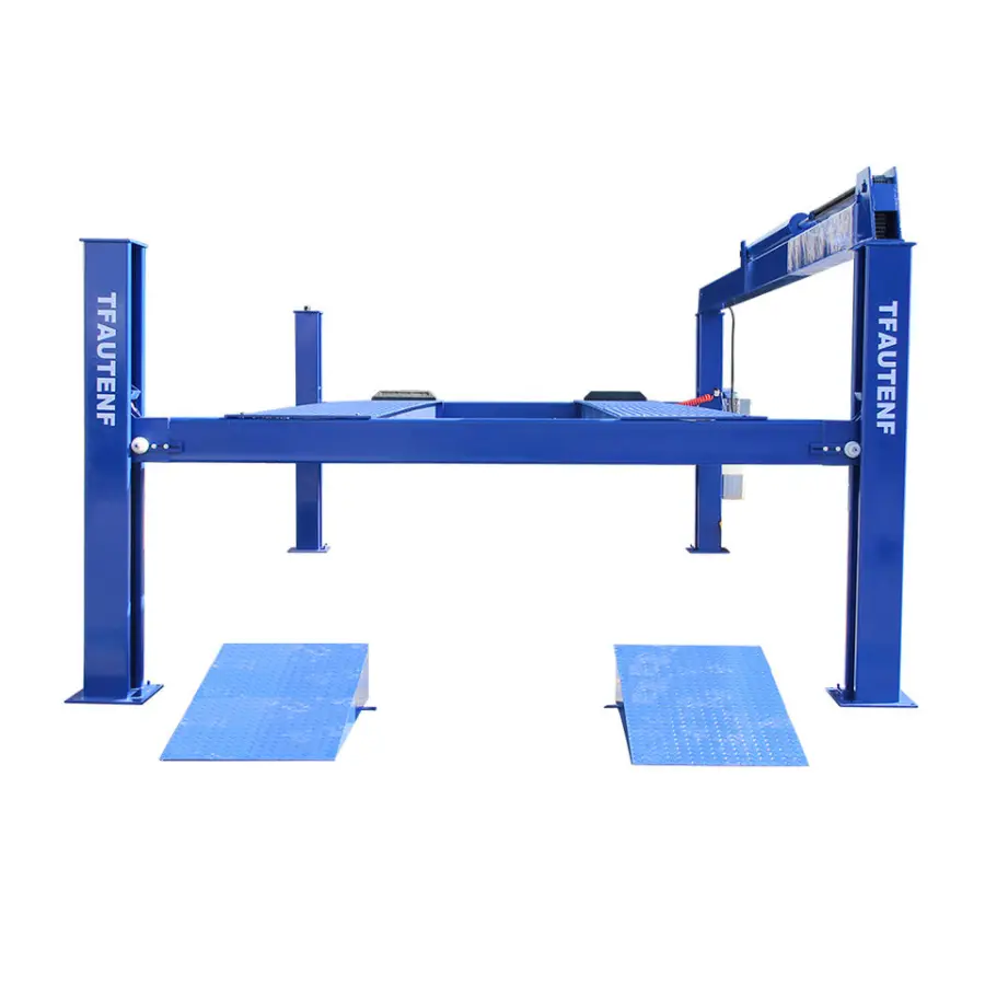TFAUTENF CE Hydraulic 8T 10T 12T 16T 18T Heavy Duty Four 4 Post Car Truck Lift for Bus Truck Workshop — view 3