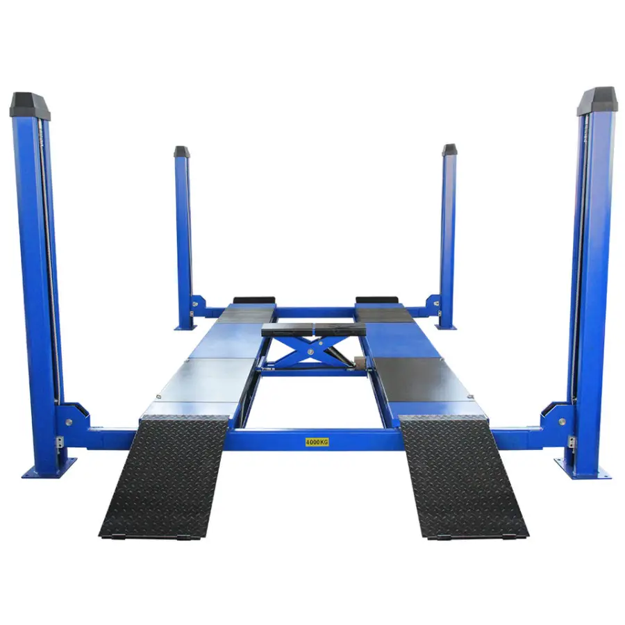 Factory Cheap CE Hydraulic 4T 9000 Lbs Four Post Car Lift with Hydraulic Jack for Car Alignment Lifting 4 Post Alignment — view 1