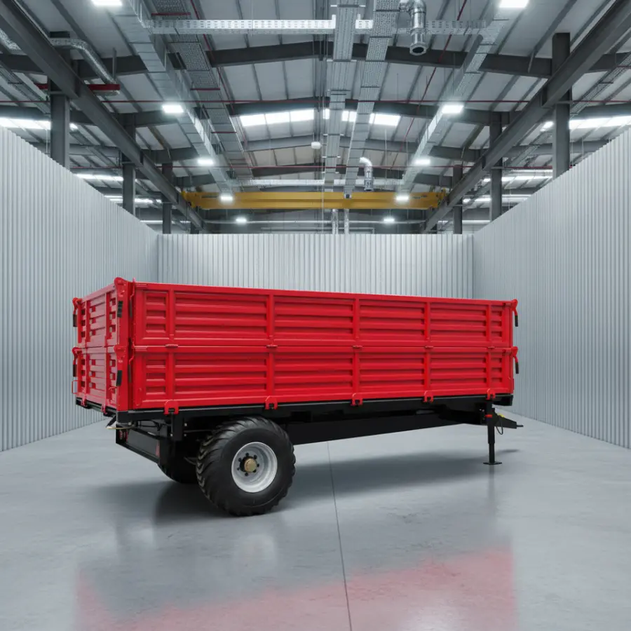 Dump Farm Trailer 5ton Tractor Hydraulic Tipper Three-way Dump with Motor High Productivity Durable Design — image 4