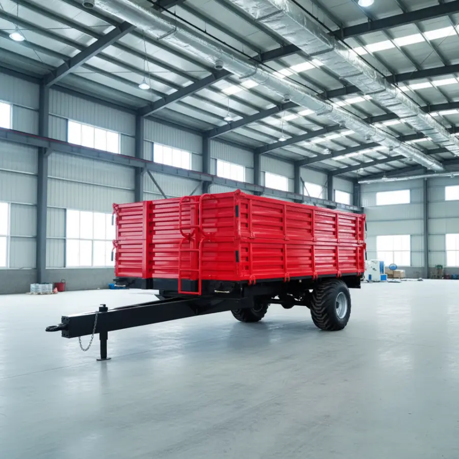 Dump Farm Trailer 5ton Tractor Hydraulic Tipper Three-way Dump with Motor High Productivity Durable Design — image 6