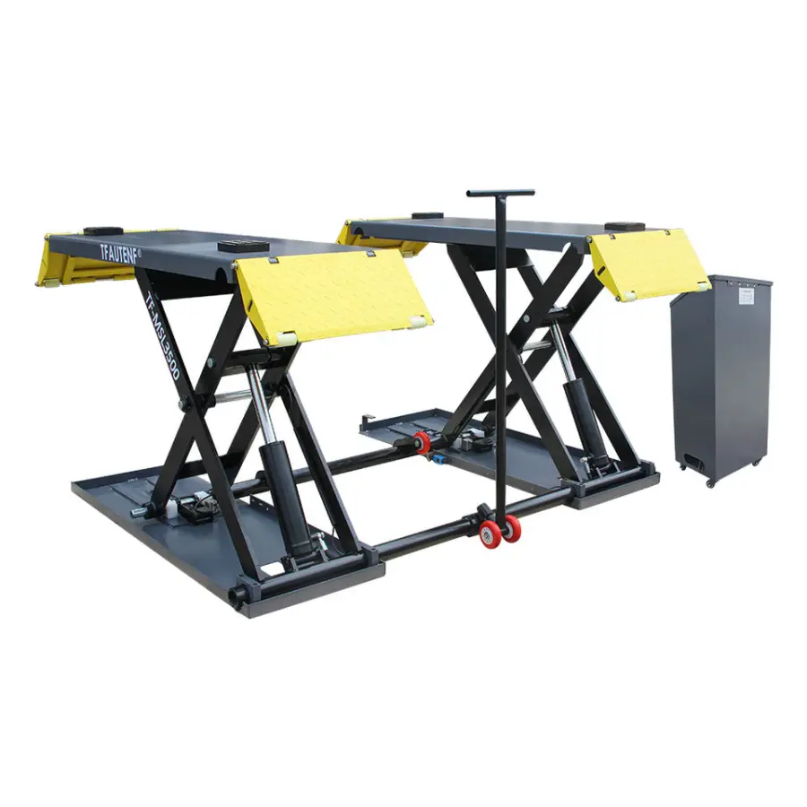 TFAUTENF Electrical Mid-rise Mobile 3T/3.5T Hydraulic Car Scissor Lift/3tons Mid-rise Scissor Car Lift — view 1