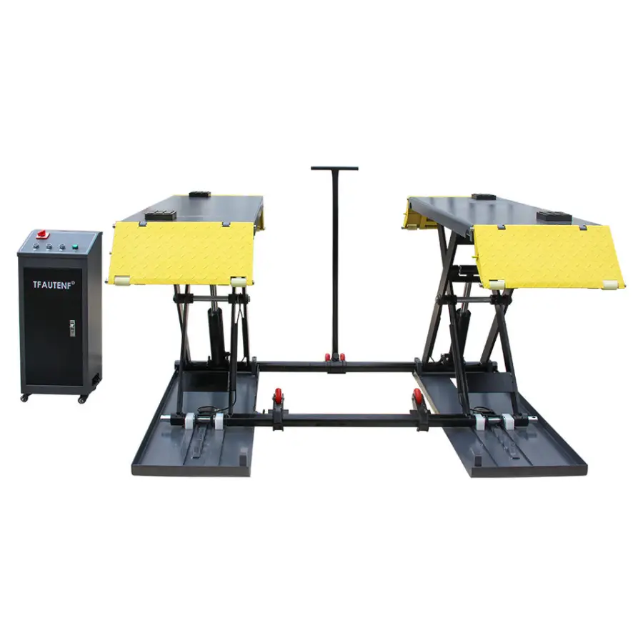 TFAUTENF Electrical Mid-rise Mobile 3T/3.5T Hydraulic Car Scissor Lift/3tons Mid-rise Scissor Car Lift — image 6