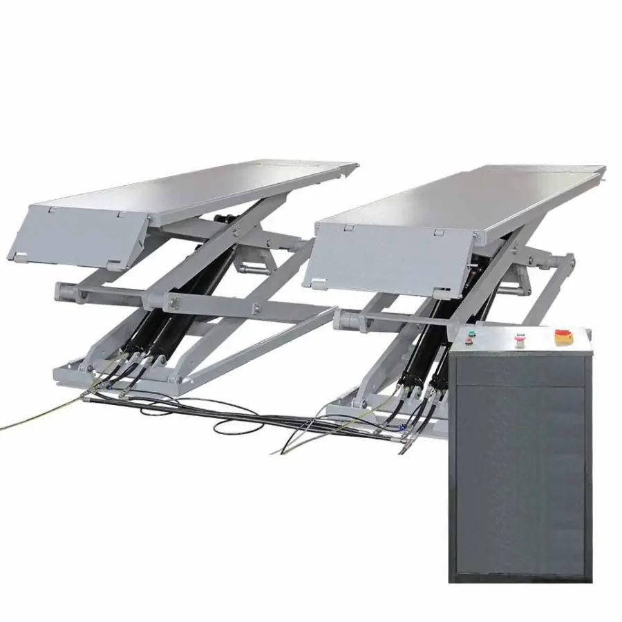 TFAUTENF 3T 3.5T Hydraulic Car Ultra-thin Scissor Lift 3tons Scissor Car Lift Scissor Car Jack Lift — view 2