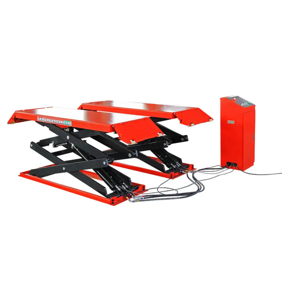 Factory Price on Ground Thin Hydraulic 3/3.5 Tons Auto Full Scissor Lift/ Low Profile Car Scissor Lift/Scissor Car Lifter — image 5