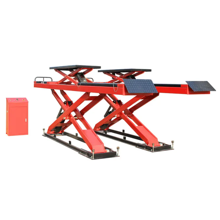 TFAUTENF In-ground Big Car Scissor Lift with Hydraulic Lift for Wheel Alignment — image 3