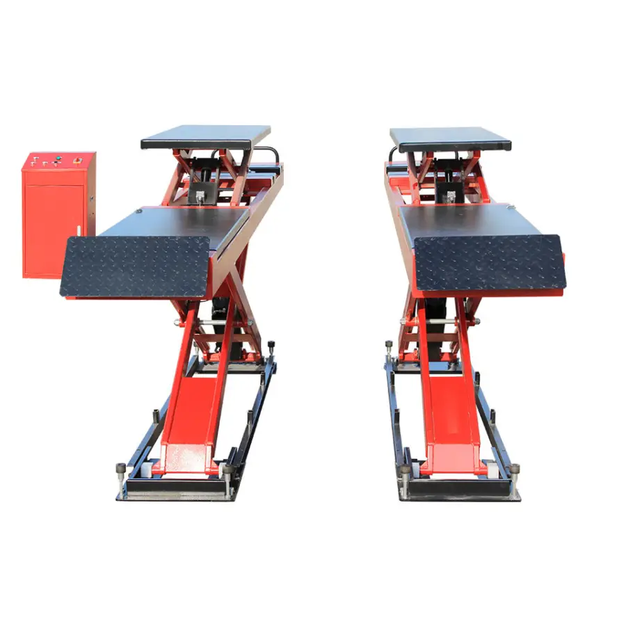 TFAUTENF In-ground Big Car Scissor Lift with Hydraulic Lift for Wheel Alignment — image 4