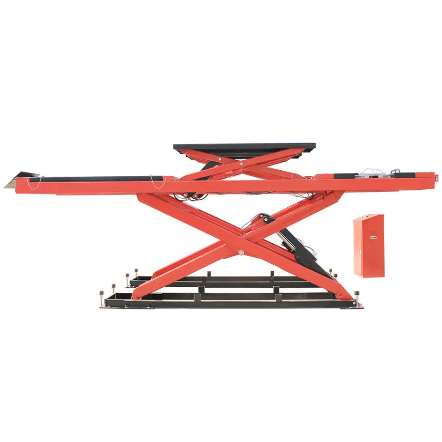 TFAUTENF In-ground Big Car Scissor Lift with Hydraulic Lift for Wheel Alignment — image 5