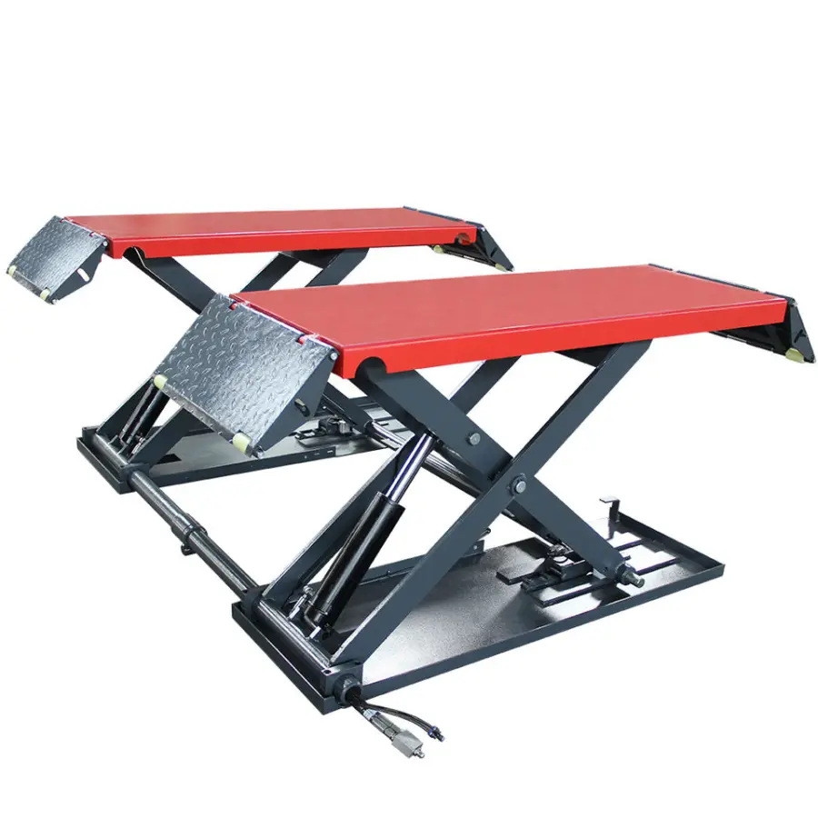 TFAUTENF 3500kg Lifting Capacity Mobile Scissor Lift Hydraulic Car Lift — image 3