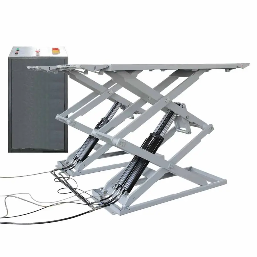 TFAUTENF CE Certificate and Competitive Price Car Workshop Scissor Car Lift/Portable 3.5 Tons Car Scissor Lift — view 1