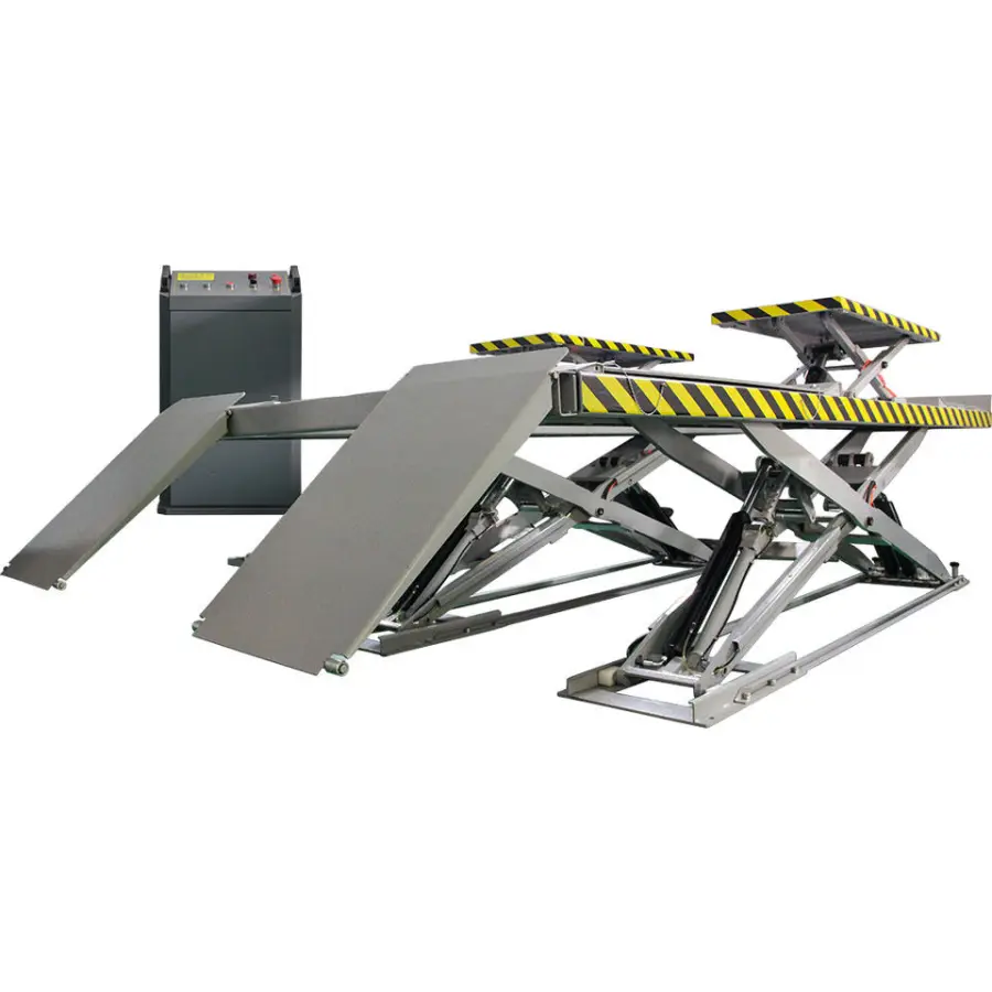 AUTENF on Ground Large Car Scissor Lift Super Thin Double Scissor Lifts with 3500 kg Lifting Capacity Full Rise Big Auto — view 6
