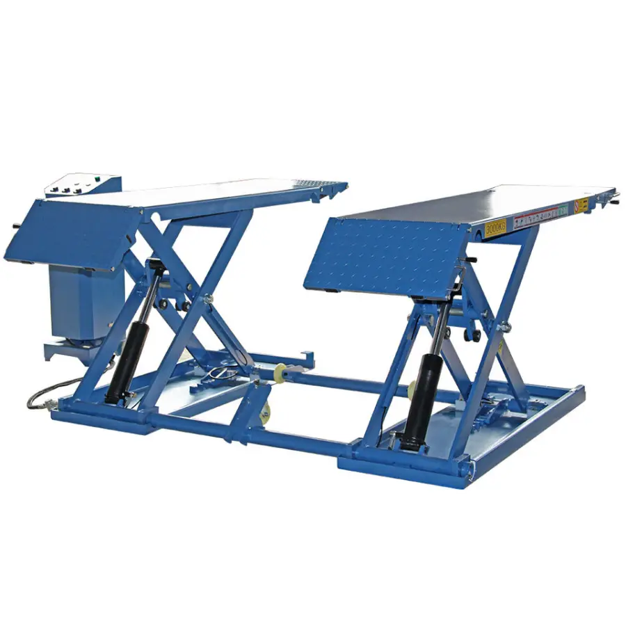 TFAUTENF 3500kg Mobile Car Scissor Lift Electrical Hydraulic Auto Scissor Lifter Ce Approve Workshop Use Middle Rise Car — view 4