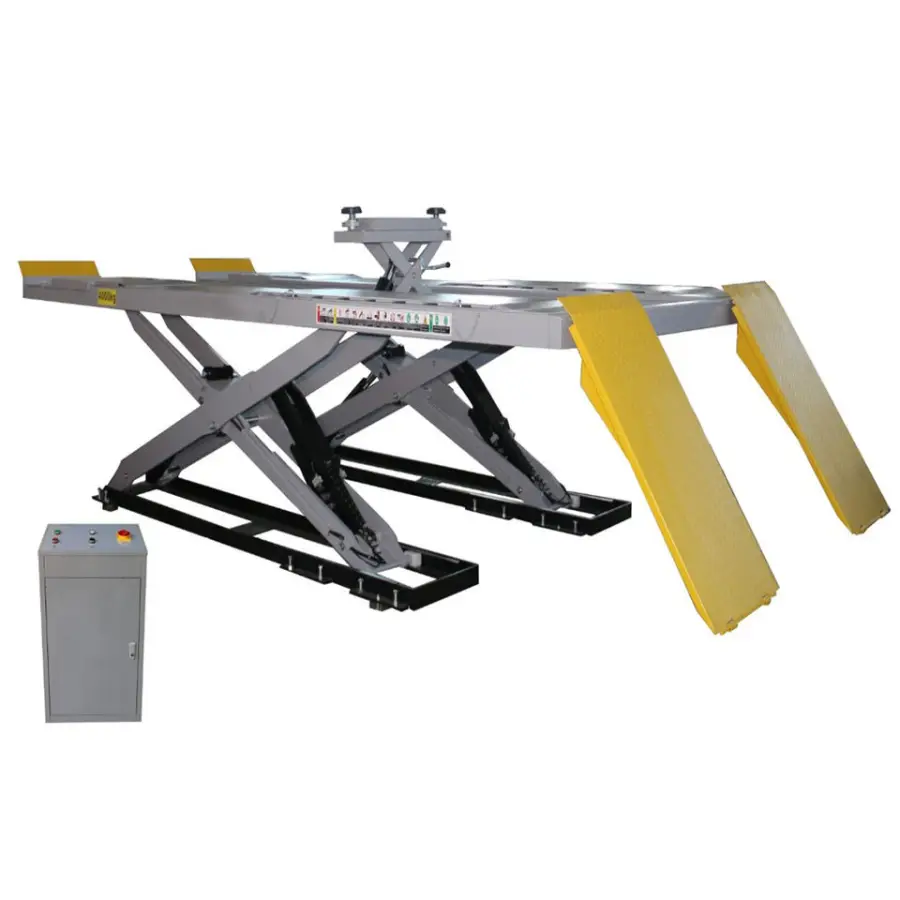 TFAUTENF on Ground Type Big Electric Hydraulic Scissor Car Lift Hoist Wheel Alignment Lift — image 7