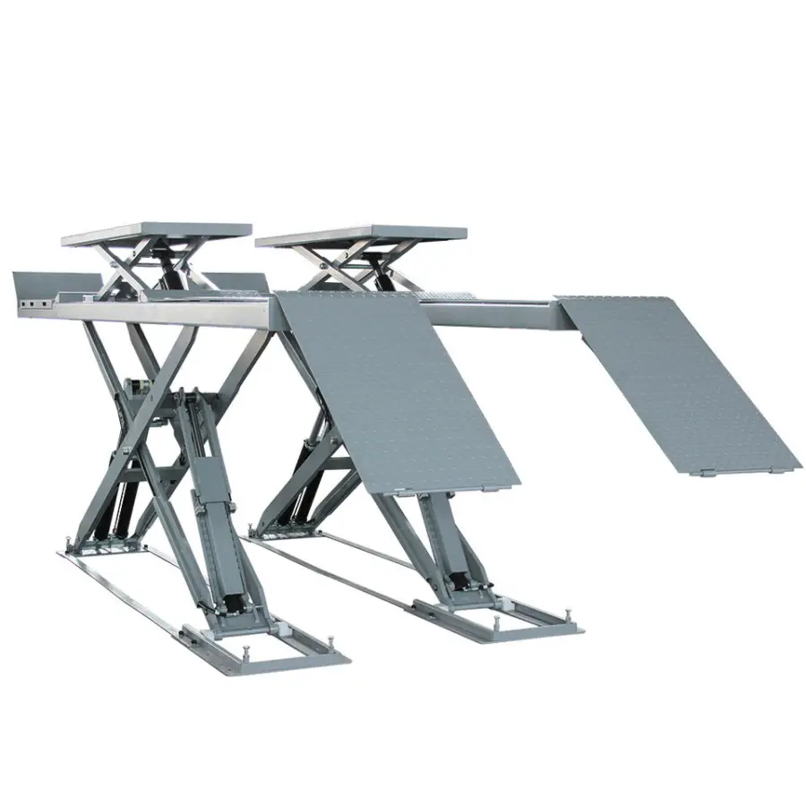 TFAUTENF Hydraulic on Ground Type Big Auto Scissor Car Lift / Elevator / Hoist with Second Lifter — image 7