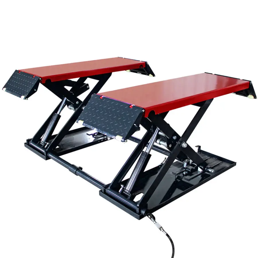 TFAUTENF Cheap Hydraulic Mid-rise Portable Scissor Car Lift — image 5