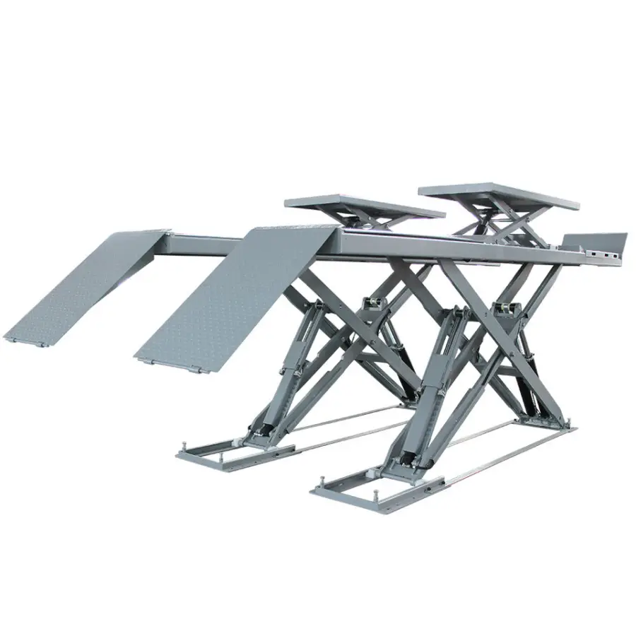 TFAUTENF Hydraulic 4 Tons On-ground Car Alignment Scissor Lift for Auto Workshop Wheel Aligner — image 4