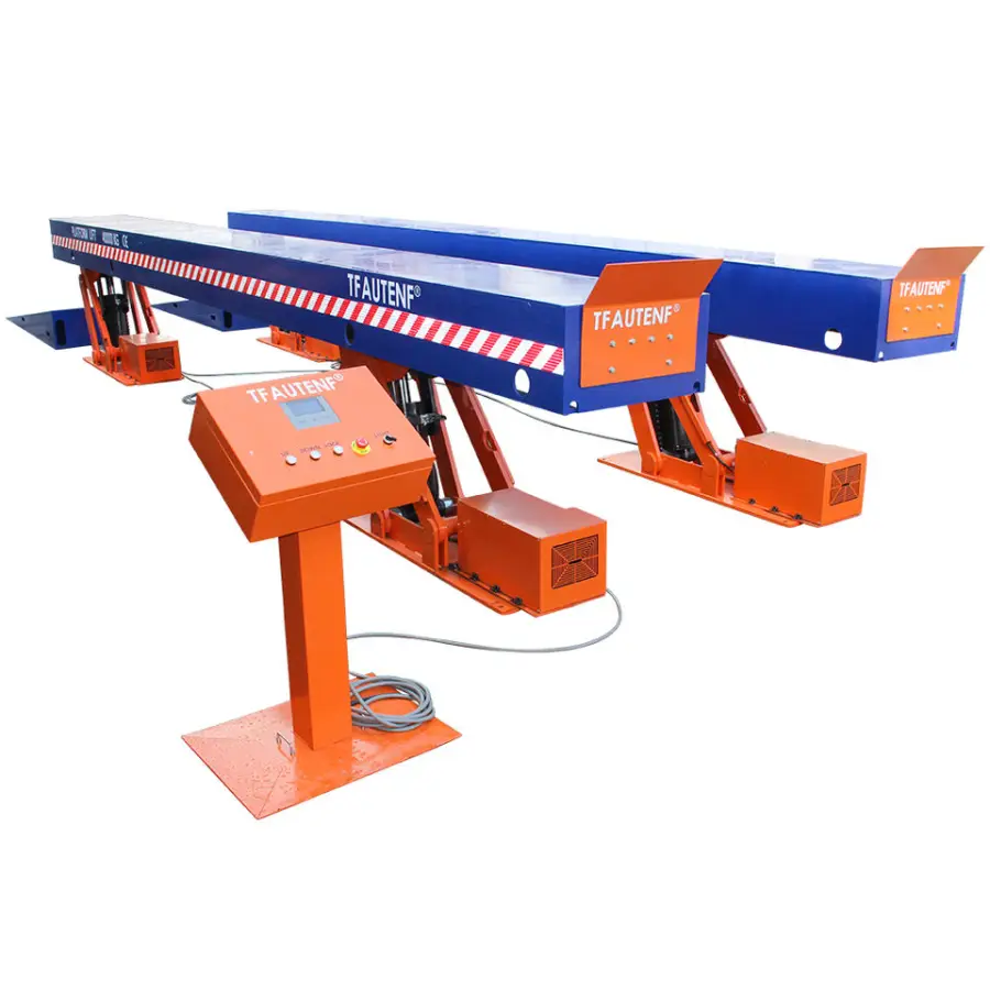 TFAUTENF Super Heavy Duty Platform Truck Lift Cabled Hydraulic 40T Large Bus Scissor Lift — view 2