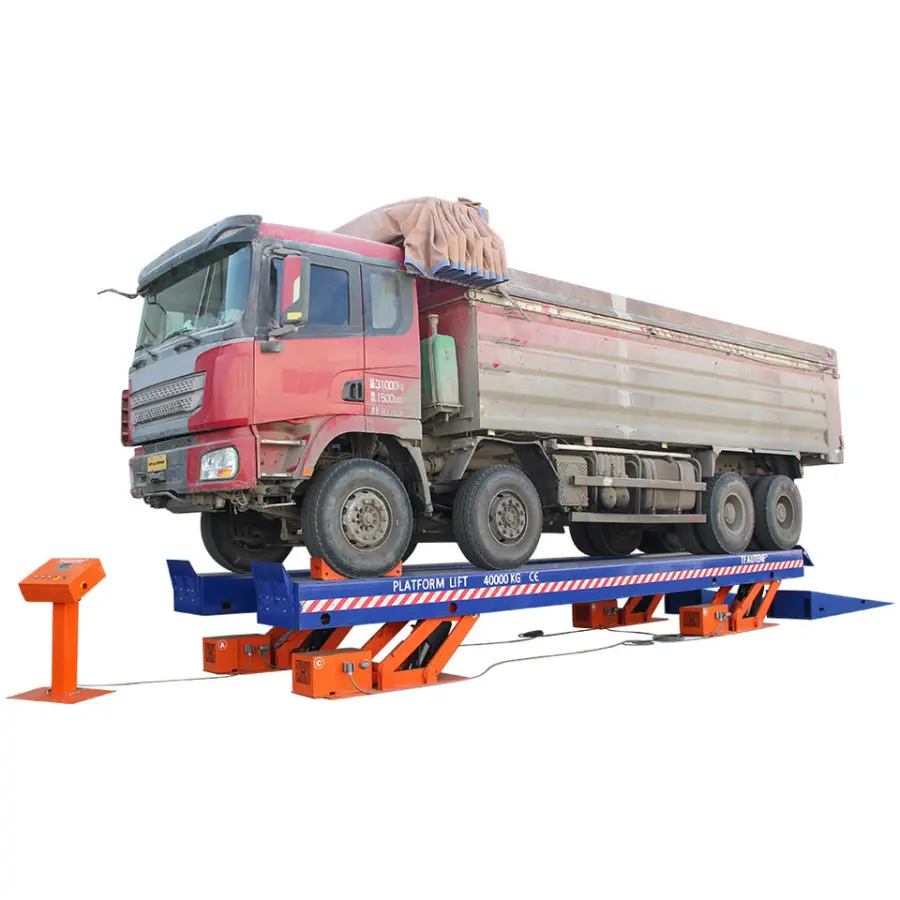 TFAUTENF CE Hydraulic Heavy Duty Cabled 10T/20T/30T/40T Bus Platform Truck Scissor Lift — view 3