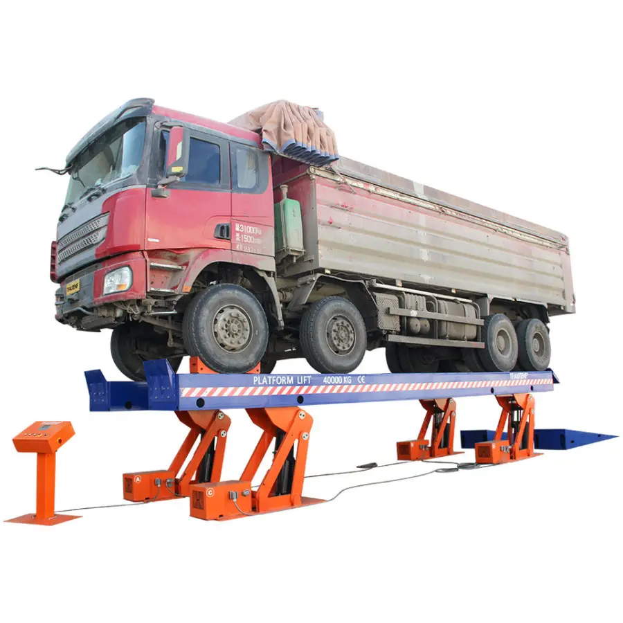 TFAUTENF CE Hydraulic Heavy Duty Cabled 10T/20T/30T/40T Bus Platform Truck Scissor Lift — view 4