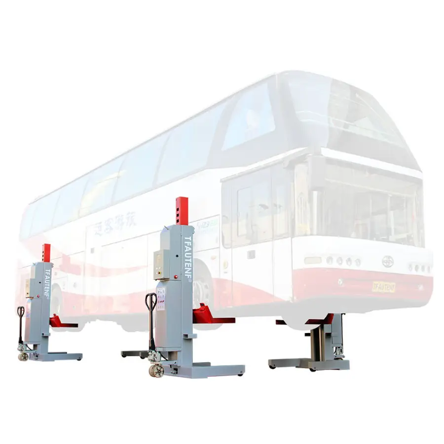 China Autenf CE 30T Heavy Duty Four Cylinder Hydraulic Truck Lift 5.5T 7.5T Capacity Four Post Lift Truck Column Lift — view 2