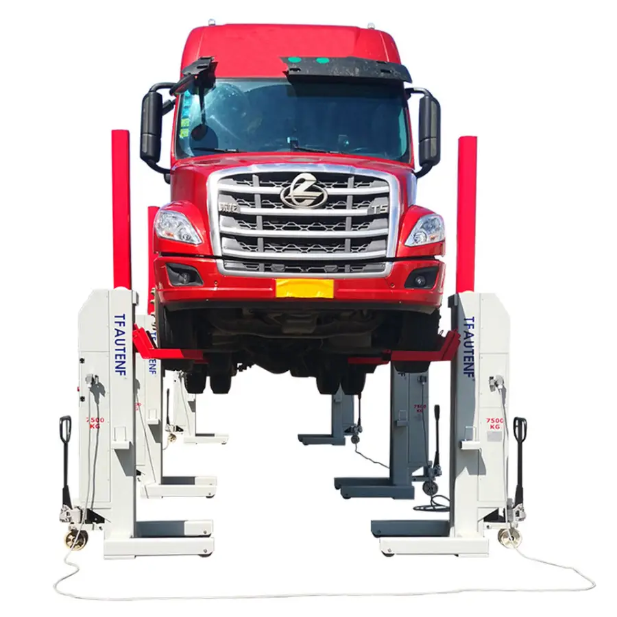 Wired Cabled Heavy Duty Hydraulic Mobile Column Lift Lifting Jack / Truck Lift / Lifter for Commercial Vehicles — image 3