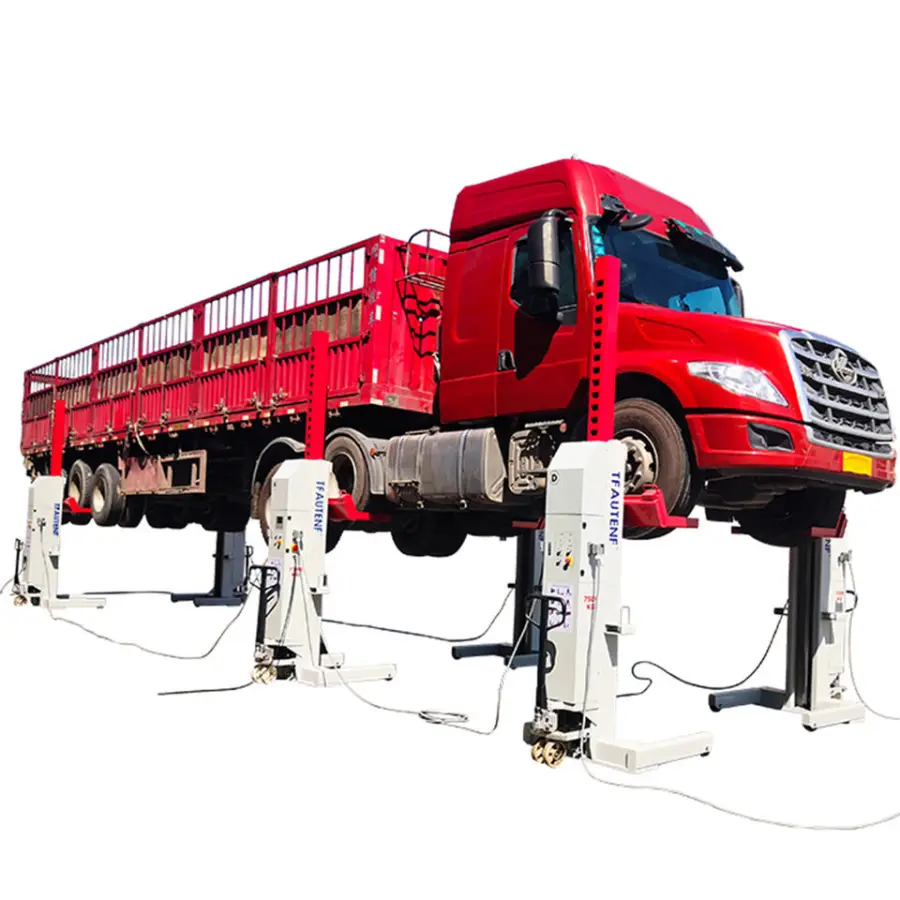 Wired Cabled Heavy Duty Hydraulic Mobile Column Lift Lifting Jack / Truck Lift / Lifter for Commercial Vehicles — image 5
