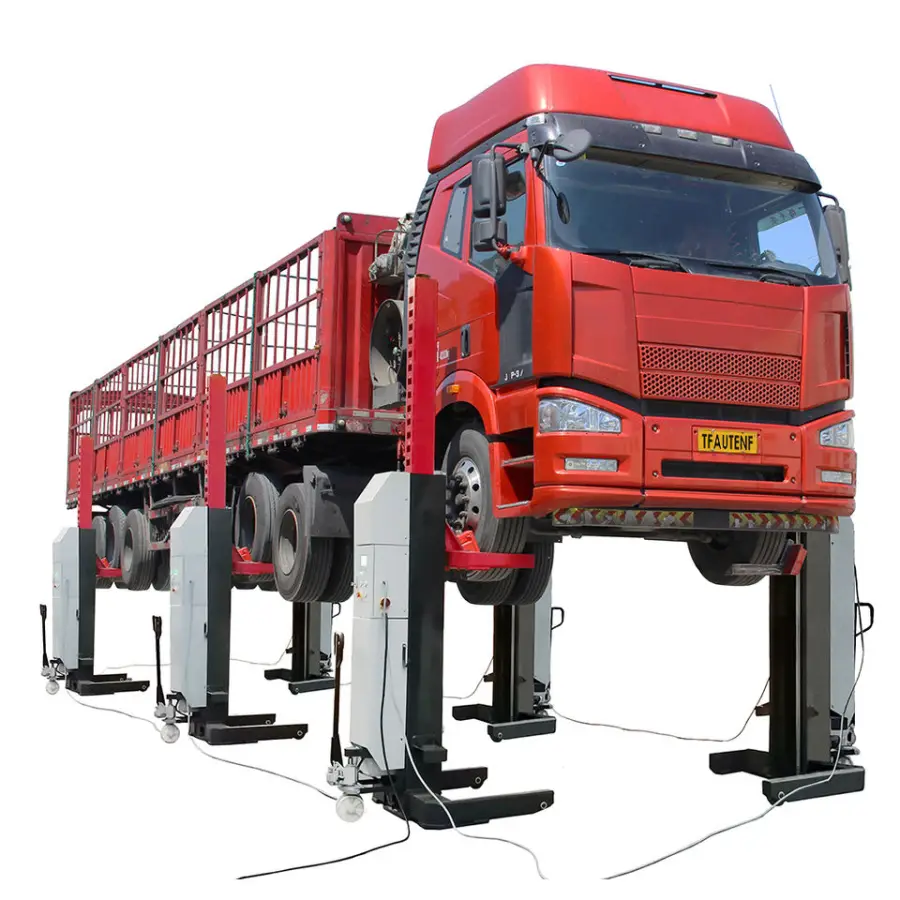 Wired Cabled Heavy Duty Hydraulic Mobile Column Lift Lifting Jack / Truck Lift / Lifter for Commercial Vehicles — image 6