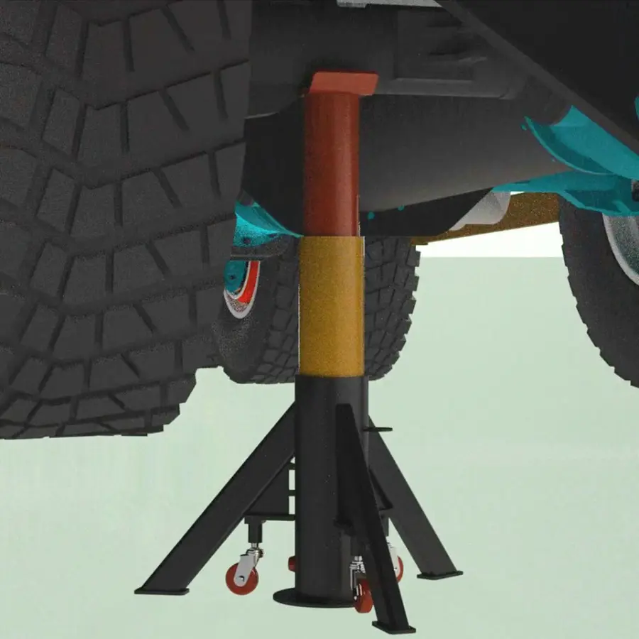 TFAUTENF 25 Tons Heavy Duty Truck Stands/Truck Lifting Jack/Hydraulic Truck Jacks — view 5