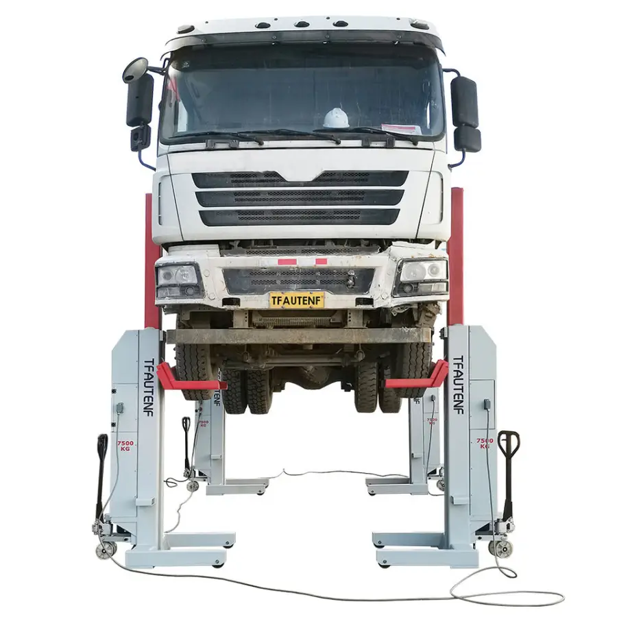 TFAUTENF TF-4175 Electric Hydraulic Heavy Duty Mobile Column Lift for Truck Lift Truck Repair and Truck Maintenance — image 4