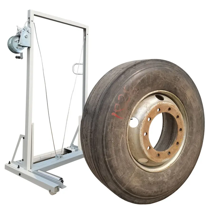 TFAUTENF 120 kg Lifting Capacity Mechanical Truck Tire Lifter for Truck Tyre Lifting — view 4